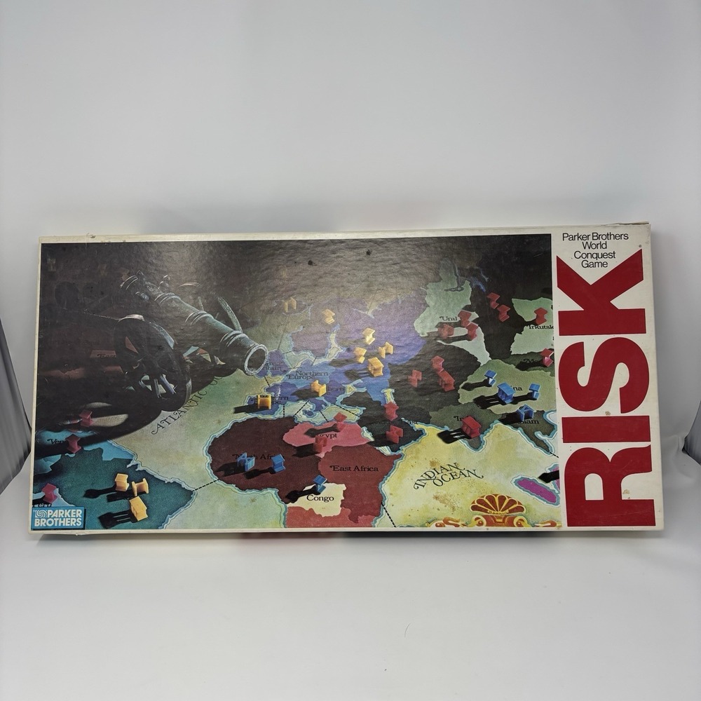 VTG RISK Parker Brothers 1975 World Conquest Game MOST PIECES SEALED READ DESC